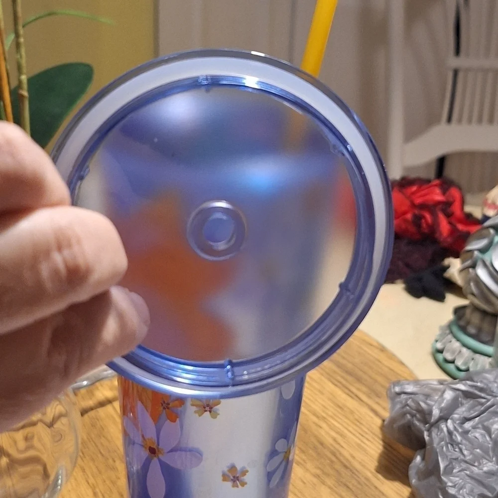 Starbucks  2024 Blue Dichronic Magnolia and FlowersTumbler